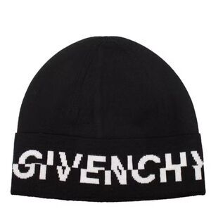 Givenchy Double Face Knit Beanie Ice Blue Buy Givenchy Ribbed Embroidered Logo Beanie  main image 3